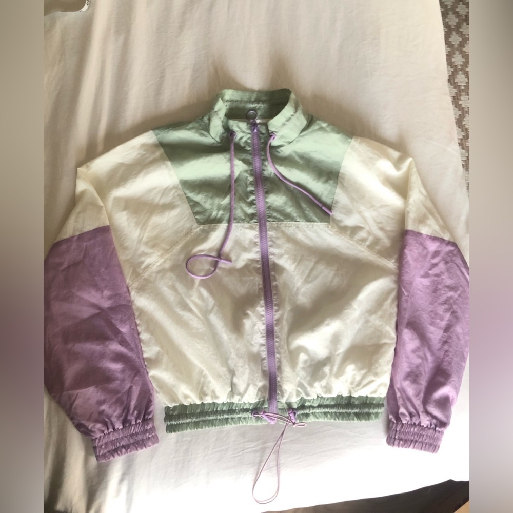 Code x Mode Pastel Retro Windbreaker Jacket
